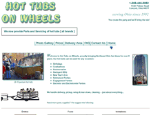 Tablet Screenshot of hot-tubs-on-wheels.com